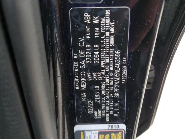 2022 KIA FORTE FE - 3KPF24AD5NE462596