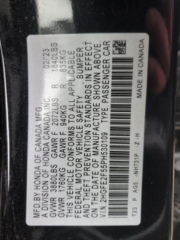 2023 HONDA CIVIC SPOR - 2HGFE2F55PH530109
