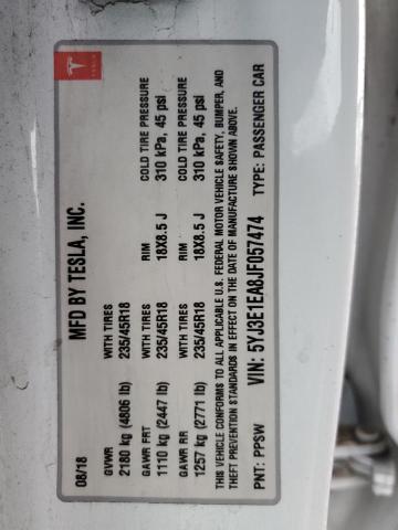 2018 TESLA MODEL 3 - 5YJ3E1EA8JF057474