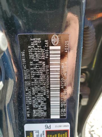 2017 TOYOTA CAMRY LE - 4T1BF1FK6HU417810