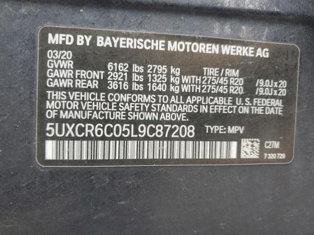 2020 BMW X5 XDRIVE4 - 5UXCR6C05L9C87208