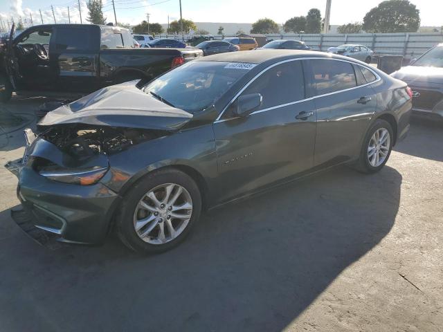 CHEVROLET MALIBU LT 2017 gray sedan 4d gas 1G1ZE5ST7HF111711 photo #1