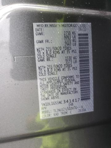 2022 INFINITI QX60 SENSO 5N1DL1GS5NC341417