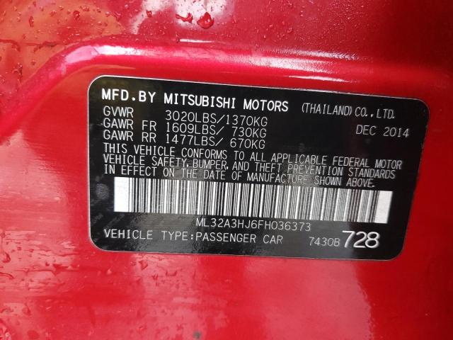 2015 MITSUBISHI MIRAGE DE ML32A3HJ6FH036373