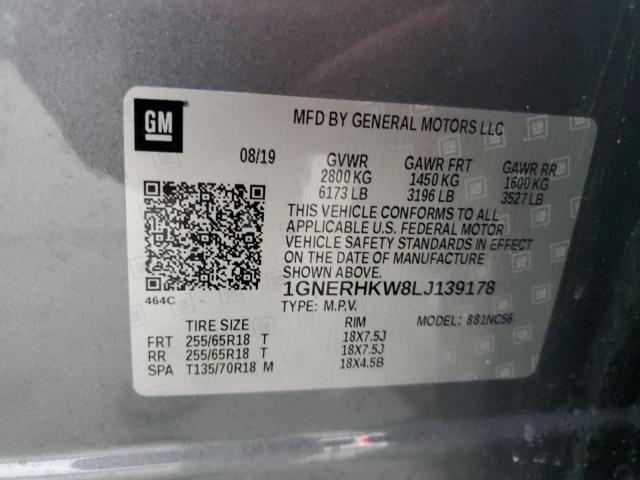 2020 CHEVROLET TRAVERSE L - 1GNERHKW8LJ139178