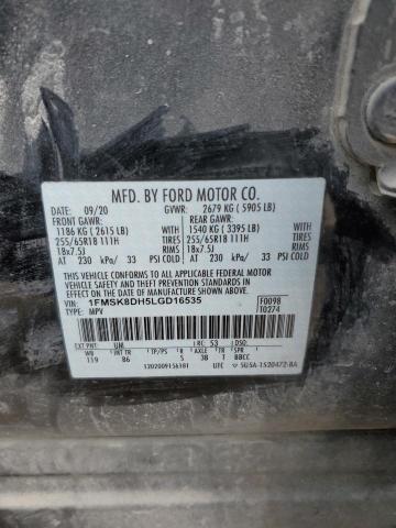 2020 FORD EXPLORER X - 1FMSK8DH5LGD16535