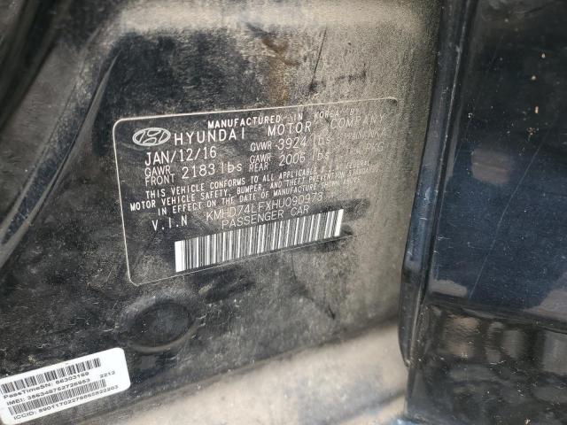 2017 HYUNDAI ELANTRA SE - KMHD74LFXHU090973
