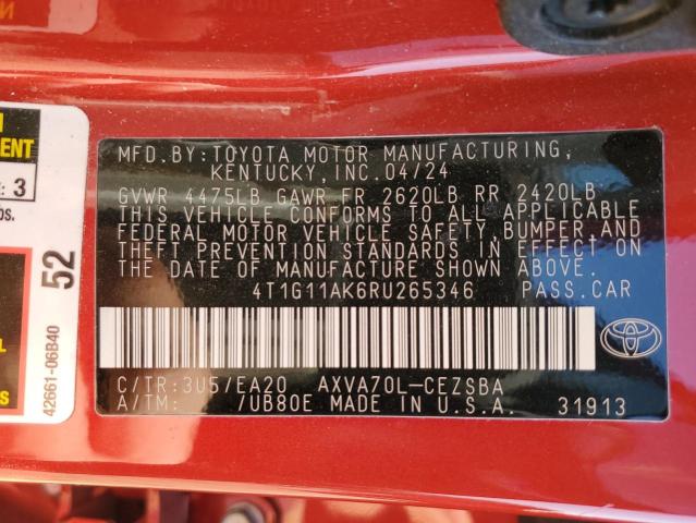 2024 TOYOTA CAMRY SE N - 4T1G11AK6RU265346