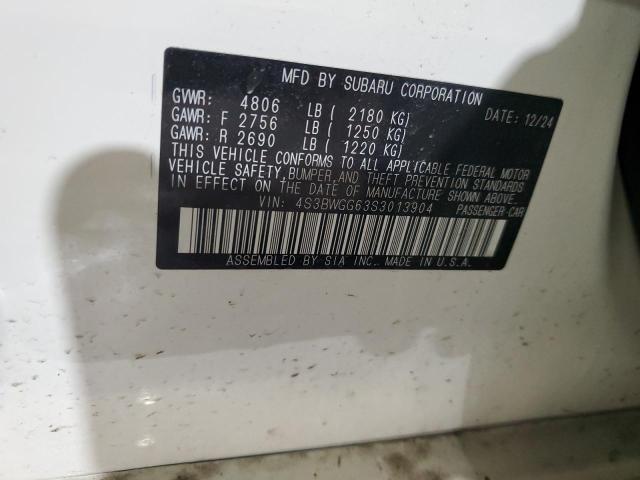 2025 SUBARU LEGACY SPO 4S3BWGG63S3013904
