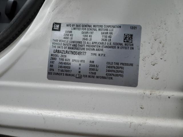 2022 BUICK ENVISION P - LRBAZLR47ND049177