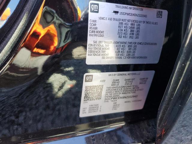 2022 CHEVROLET SILVERADO - 1GCPWCEK6NZ222943