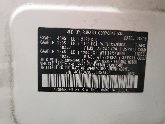 2018 SUBARU OUTBACK 2. - 4S4BSANC5J3351929