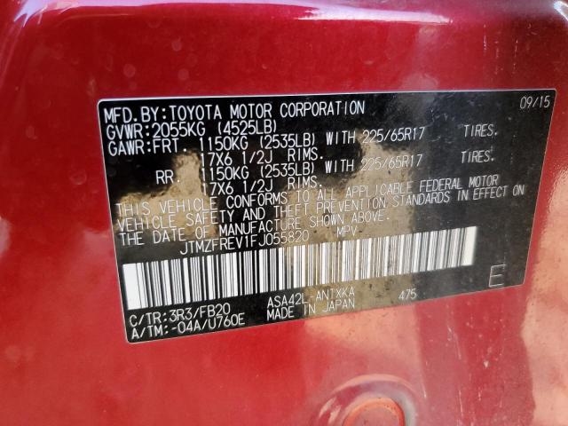 2015 TOYOTA RAV4 LE - JTMZFREV1FJ055820
