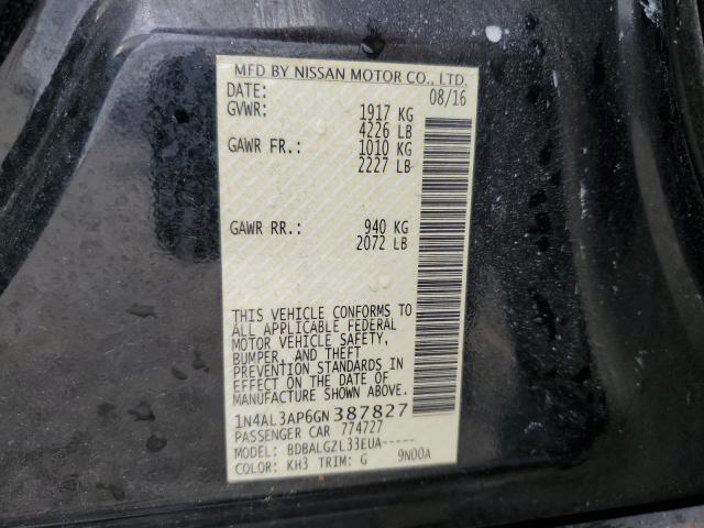 2016 NISSAN ALTIMA 2.5 - 1N4AL3AP6GN387827