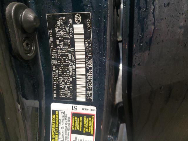 4t1b11hk2ju623983 - 2018 Toyota Camry L - #44515415