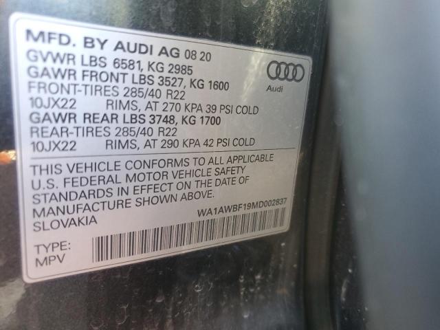 2021 AUDI SQ8 PREMIU WA1AWBF19MD002837