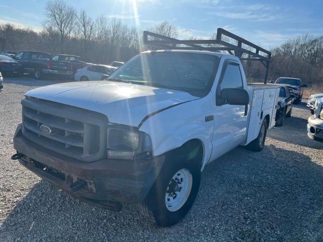 FORD F250 SUPER 2004 white pickup gas 1FDNF20L54EA09078 photo #3