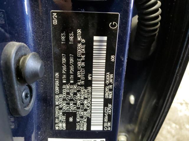 2024 TOYOTA 4RUNNER SR JTERU5JR2R6261688