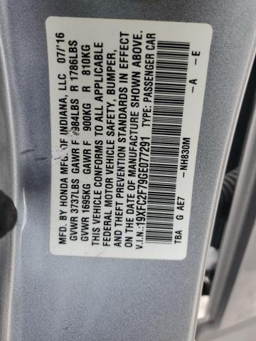 2016 HONDA CIVIC EX - 19XFC2F79GE077291
