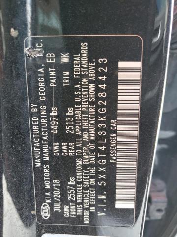 2019 KIA OPTIMA S 5XXGT4L33KG284423