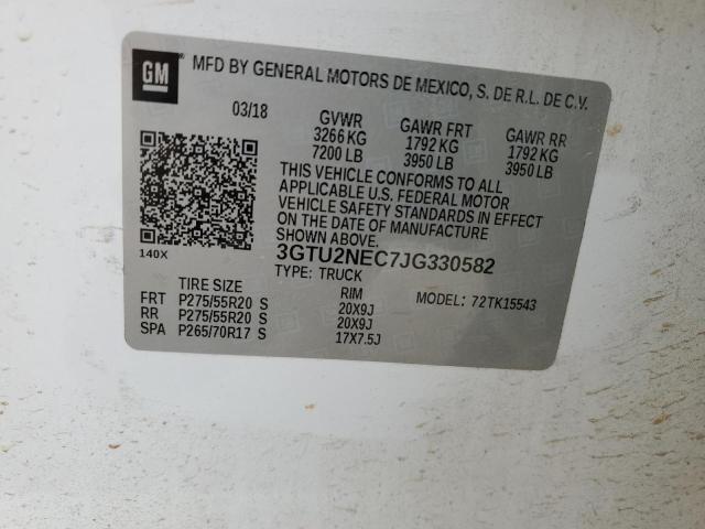 2018 GMC SIERRA K15 - 3GTU2NEC7JG330582