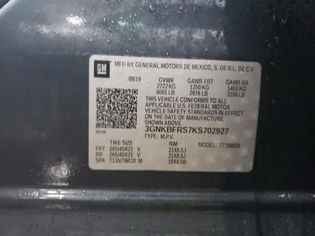 2019 CHEVROLET BLAZER PRE - 3GNKBFRS7KS702927