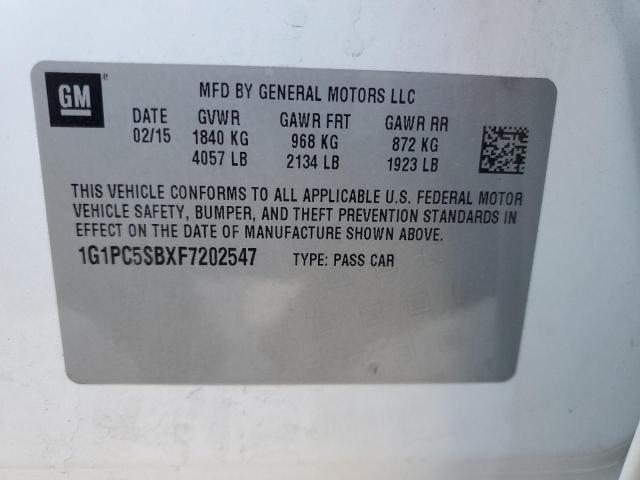 2015 CHEVROLET CRUZE LT - 1G1PC5SBXF7202547