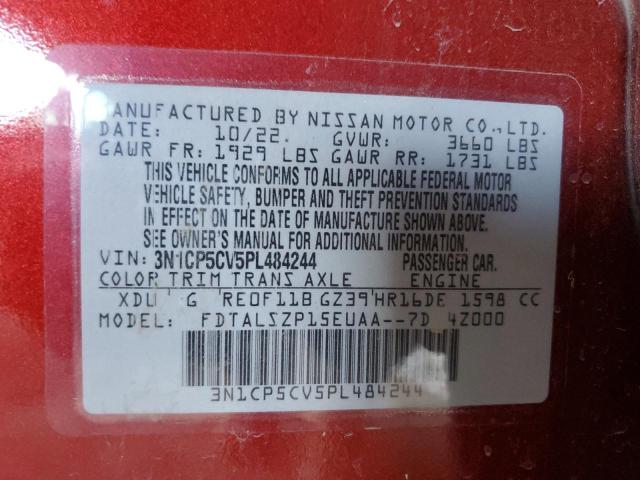 2023 NISSAN KICKS SV - 3N1CP5CV5PL484244
