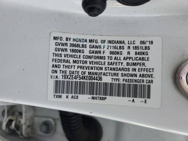 2019 HONDA INSIGHT EX - 19XZE4F54KE004436