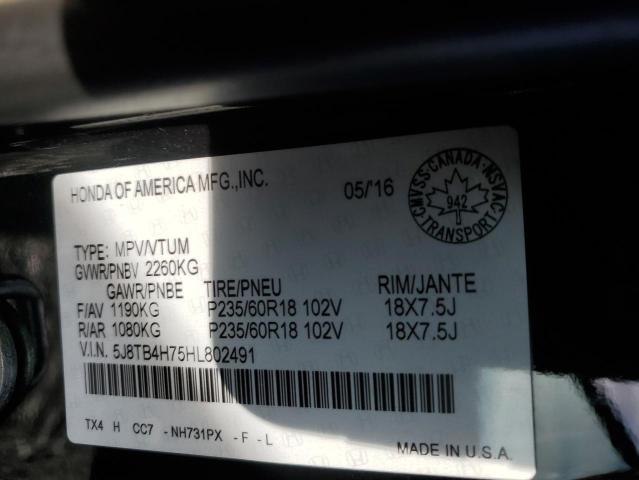 2017 ACURA RDX ADVANC 5J8TB4H75HL802491