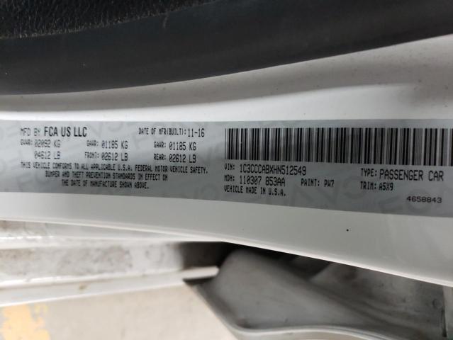 2017 CHRYSLER 200 LIMITED 1C3CCCABXHN512549