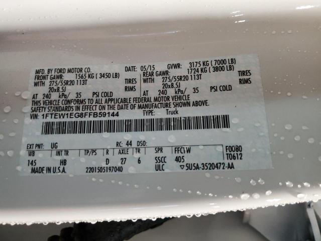 2015 FORD F150 SUPER - 1FTEW1EG8FFB59144