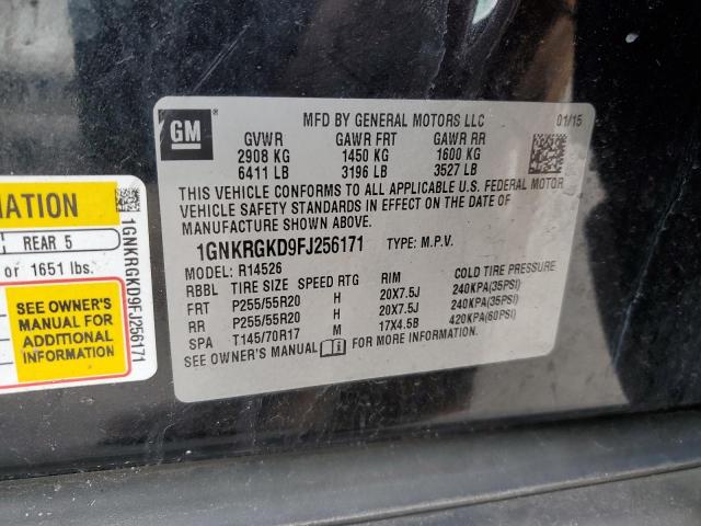 2015 CHEVROLET TRAVERSE L - 1GNKRGKD9FJ256171