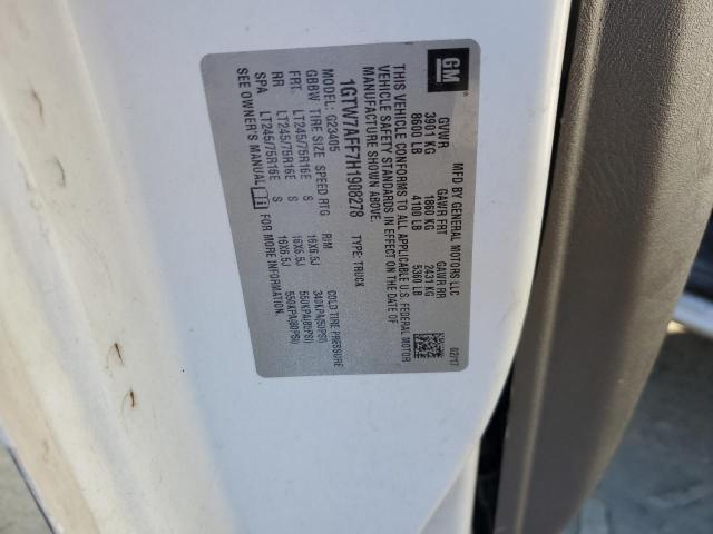 2017 GMC SAVANA G25 1GTW7AFF7H1908278