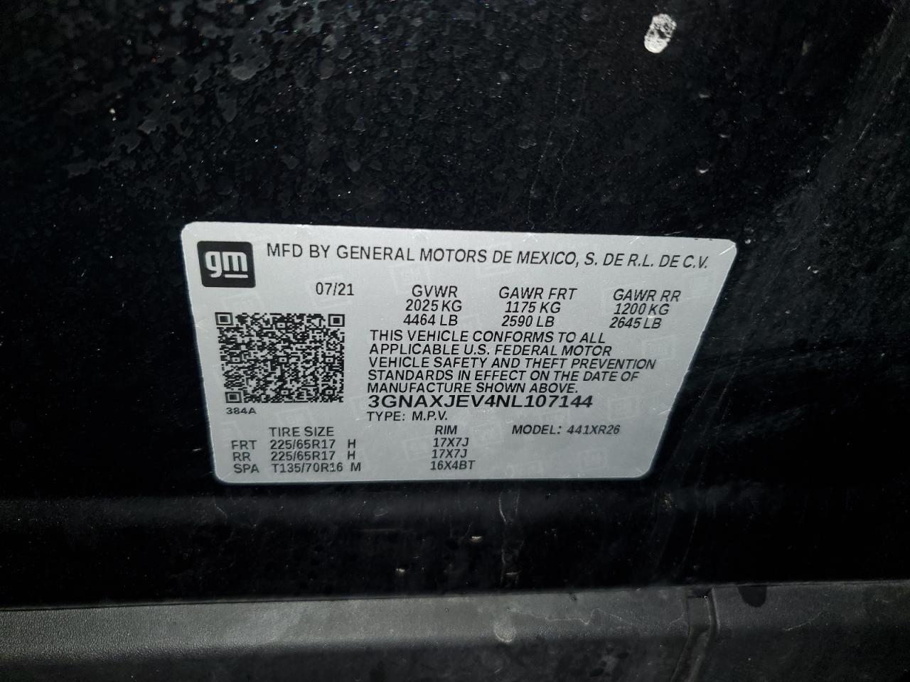 CHEVROLET EQUINOX LT