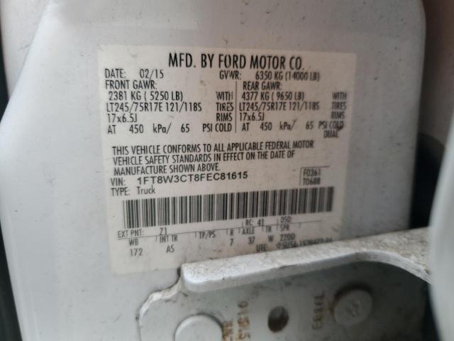 2015 FORD F350 SUPER 1FT8W3CT8FEC81615