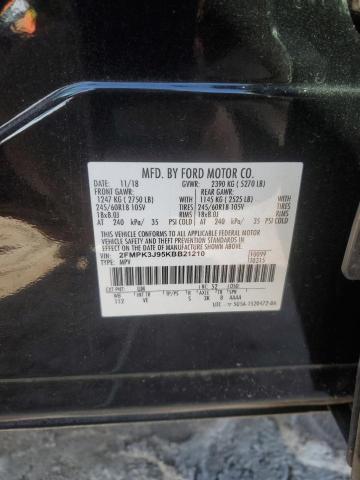 2019 FORD EDGE SEL - 2FMPK3J95KBB21210