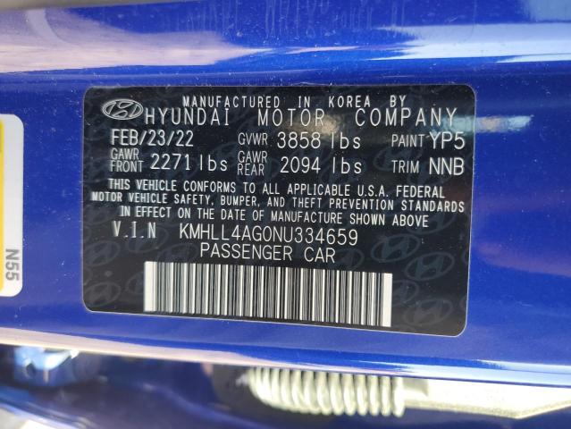 2022 HYUNDAI ELANTRA SE - KMHLL4AG0NU334659