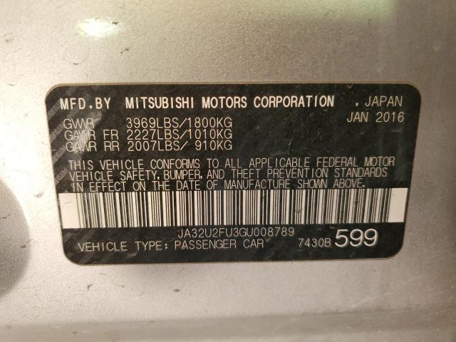2016 MITSUBISHI LANCER ES - JA32U2FU3GU008789