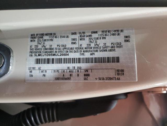 2021 LINCOLN CORSAIR 5LMCJ1D95MUL26604