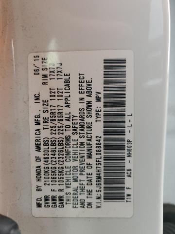 2015 HONDA CR-V EXL - 5J6RM4H75FL088842