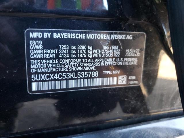2019 BMW X7 XDRIVE5 - 5UXCX4C53KLS35788