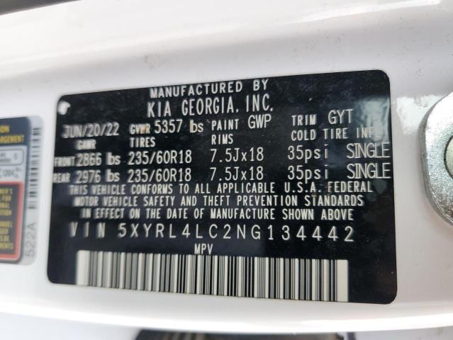 2022 KIA SORENTO S - 5XYRL4LC2NG134442