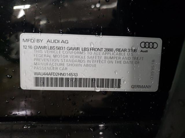 2017 AUDI A8 L QUATT - WAU44AFD2HN014533