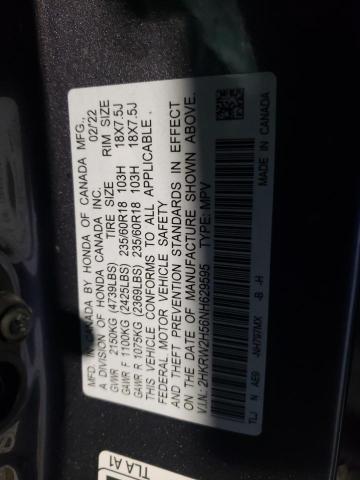 2022 HONDA CR-V EX - 2HKRW2H56NH629595