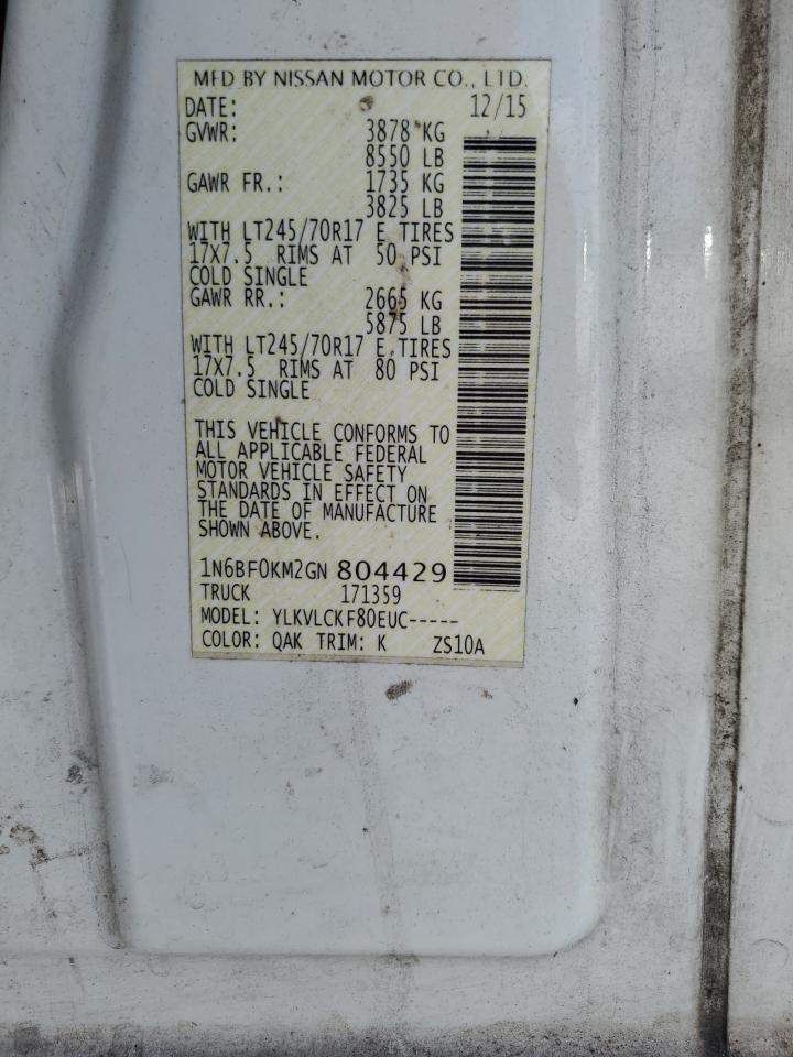 NISSAN NV1500 1500 S