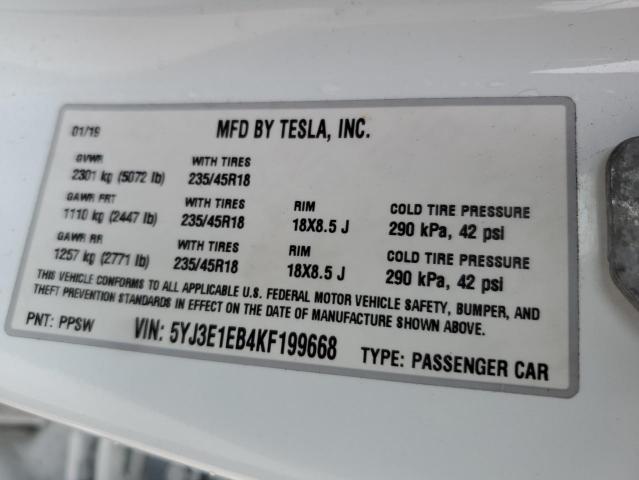 2019 TESLA MODEL 3 - 5YJ3E1EB4KF199668