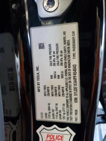 2023 TESLA MODEL 3 - 5YJ3E1EA4PF454043