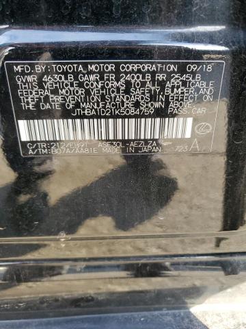 2019 LEXUS IS 300 - JTHBA1D21K5084759