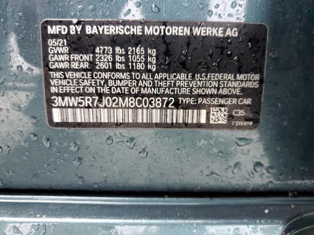 2021 BMW 330XI - 3MW5R7J02M8C03872